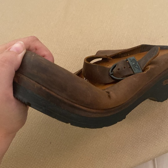 ZEETA VINTAGE LEATHER CLOGS SLIP ONS SIZE 7.5 - Picture 6 of 6